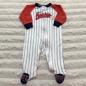 Carter's Child of Mine Daddy's Rookie Baseball Onesie with Cleat Footies